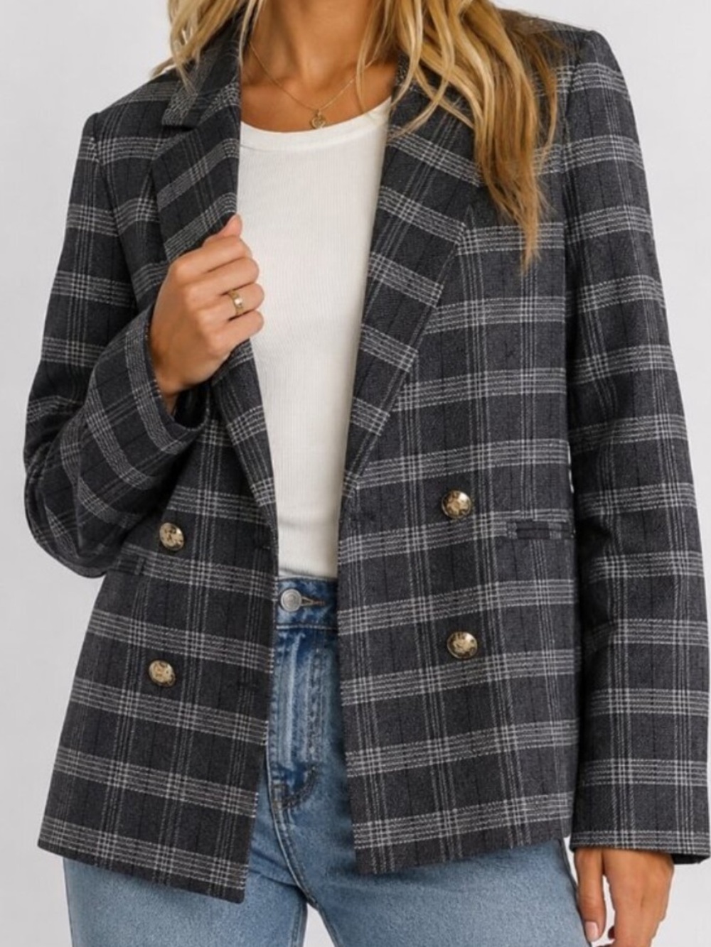 Banana Republic Plaid Blazer - Picture 1 of 7